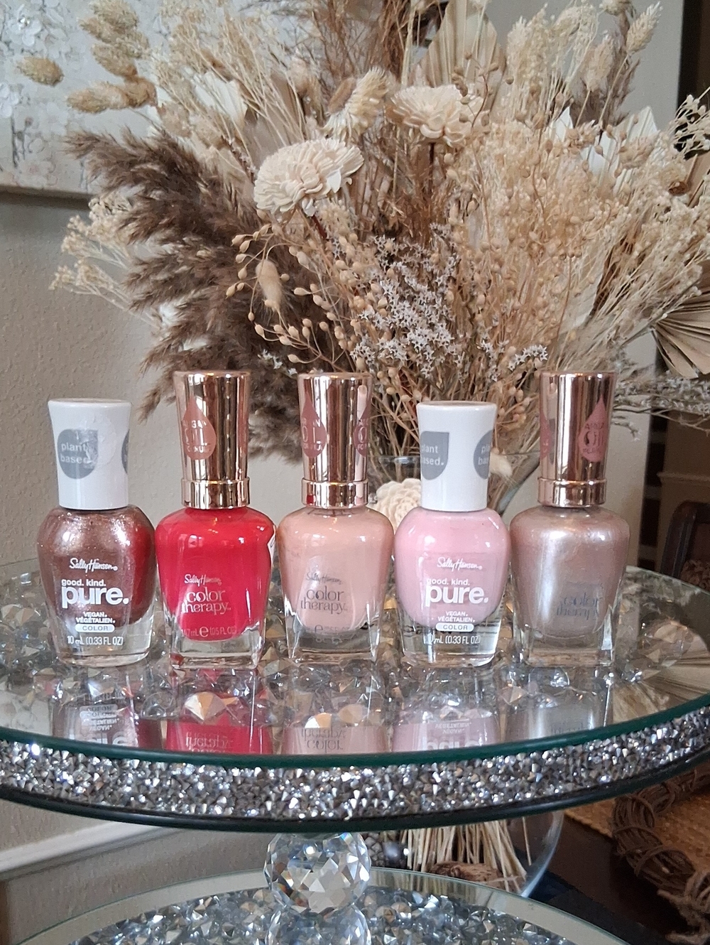 New Sally Hansen Lot Pink & Neutral Nail Polish Set - 5-Piece Women's Cosmetics